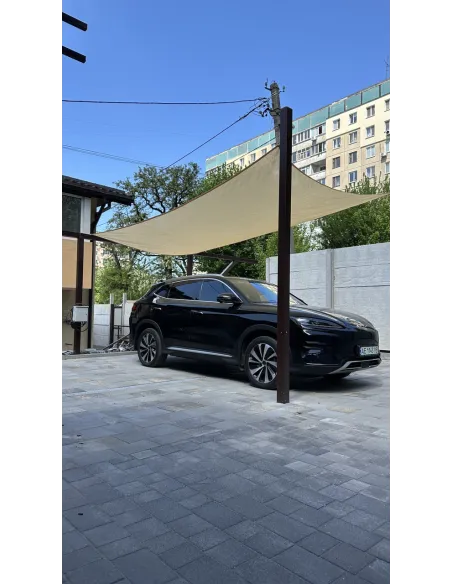 Затеняющая сетка для беседки КТУ 4х5 метра, тень 90%, бежевая