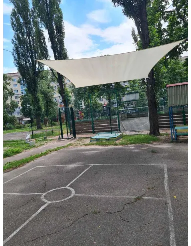 Затеняющая сетка для навеса КТУ 2х4 метра бежевая