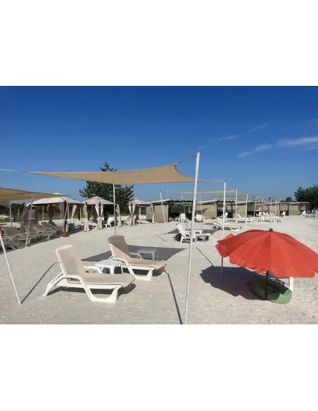 Затеняющая сетка для навеса КТУ 2х4 метра бежевая