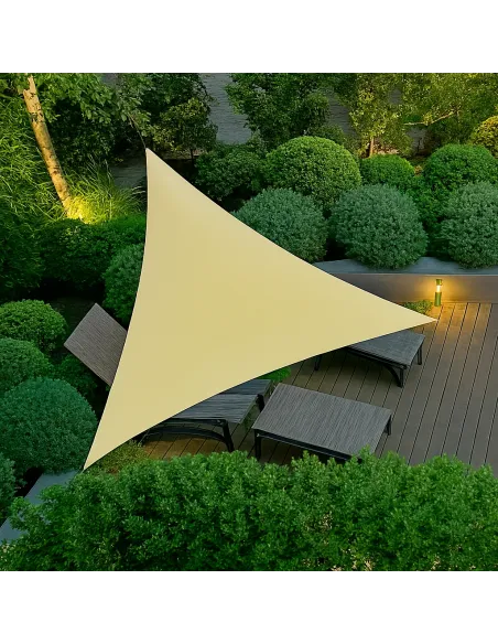 Защитная сетка от солнца КТУ 3х3х4 метра, тень 90%, бежевая