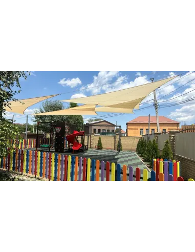 Защитная сетка от солнца КТУ 3х3х4 метра, тень 90%, серая