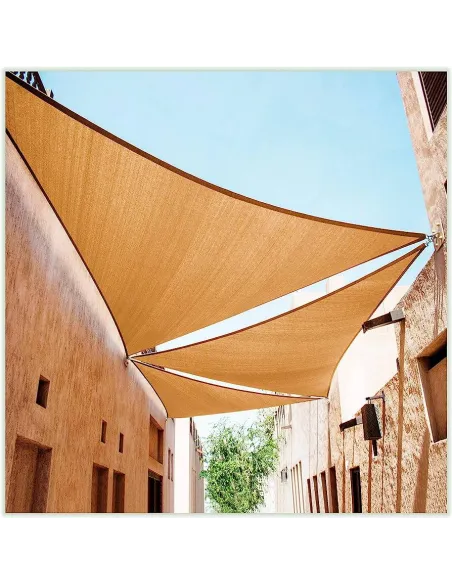 Захисна сітка від сонця КТУ 4х6х7, 2 метра, тінь 85%, бежева