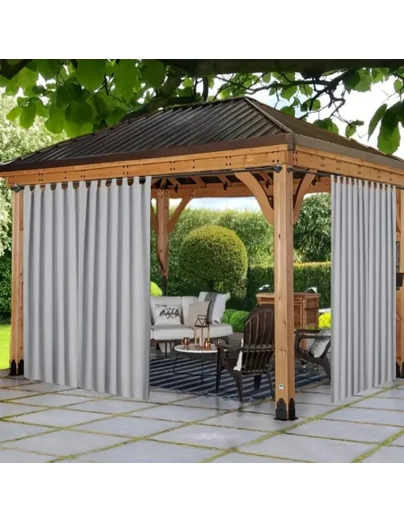 Захисна штора для альтанки КТУ 2,8 х 1,45 метра, біла