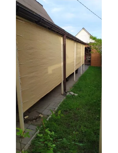 Навес от дождя и солнца КТУ 4x4 метра, водонепроницаемый, серый