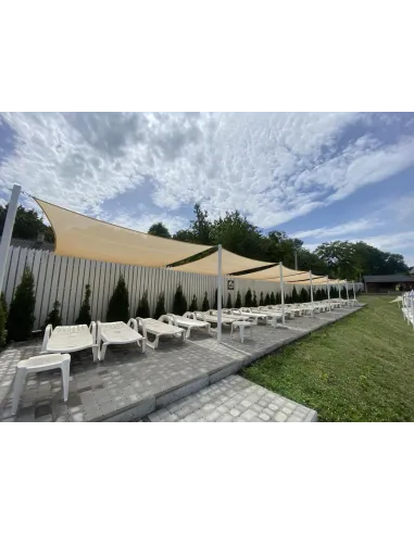 Накрытие для бассейна из сетки КТУ 3х6 метров, тень 90%, бежевый