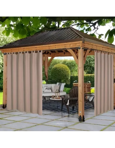 Садовая штора для беседки КТУ 2,6 х 1,45 метра, белая