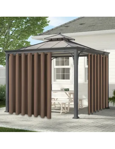 Садовая штора для беседки КТУ 2,6 х 1,45 метра, белая