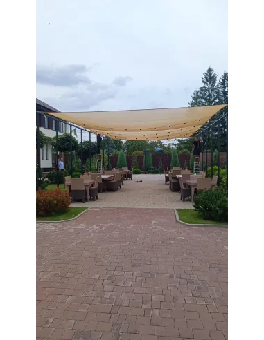 Теневая сетка для навеса от солнца КТУ 3х4 метра, тень 90%, бежевая