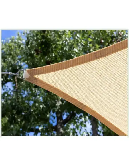 Теневой навес из сетки КТУ 4х4 метра, тень 90%, серый