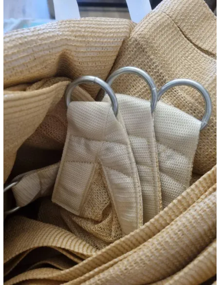 Тент натяжной КТУ 4х10 метров, бежевый