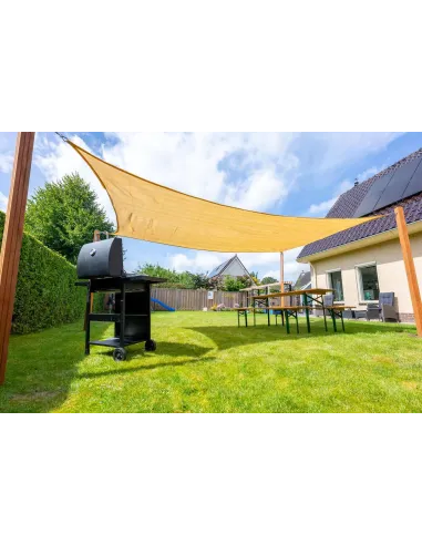 Тент натяжной КТУ 4х10 метров, бежевый