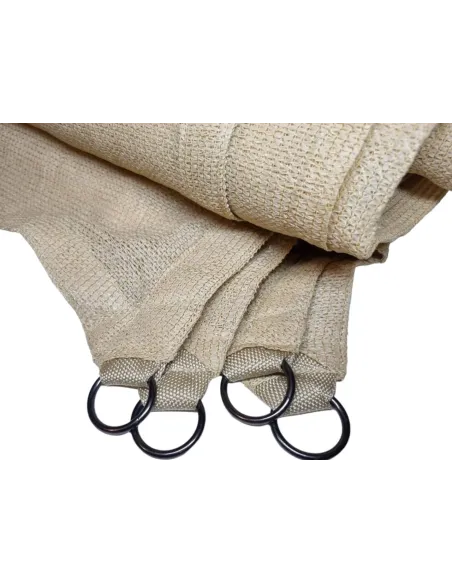 Тент-навес для бассейна КТУ 4х6 метра, с УФ-фильтром, затенение 85%, бежевый