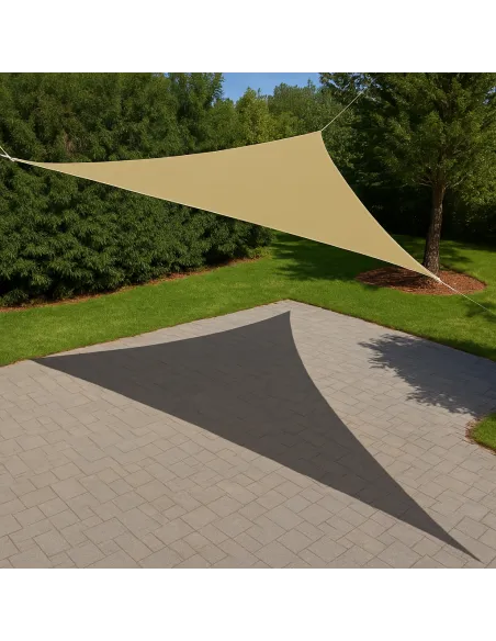 Тент-навес для терассы КТУ 4 х 4 х 4 метра, тень 95%, серый