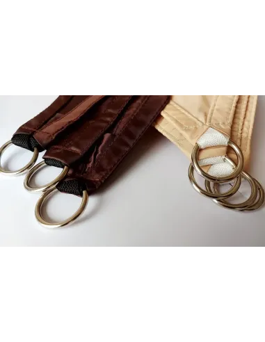 Тент-парус теневой КТУ 5х5х5 метров, тень 90%, бежевый