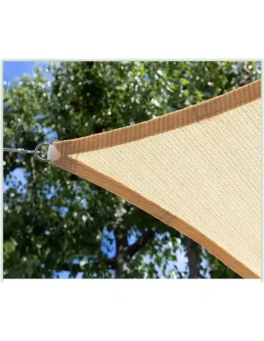 Тент-сетка КТУ 4х4х4 метра, тень 90%, бежевая