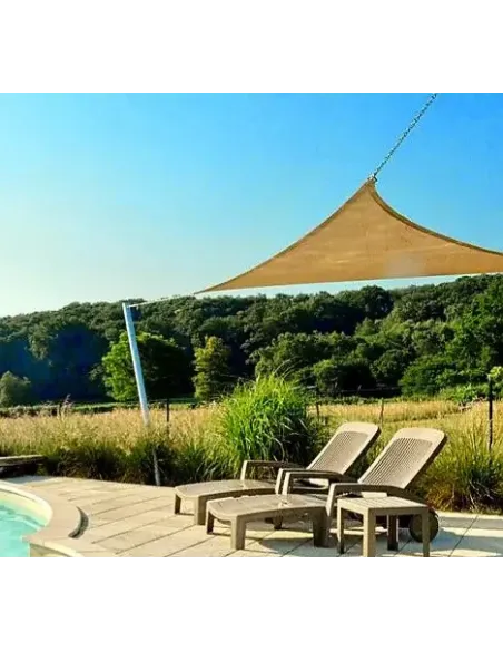 Тент-сетка КТУ 4х4х4 метра, тень 90%, бежевая