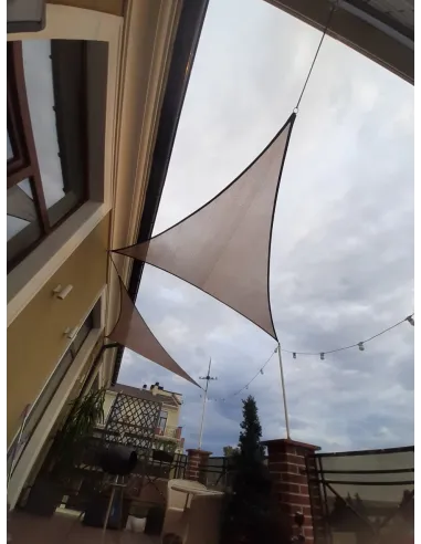 Тент-сітка КТУ 4х4х4 метри, тінь 90%, сіра