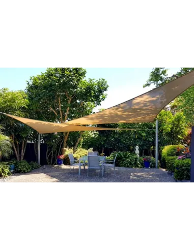 Тент-сетка КТУ 4х5х6,4 метра, тень 85%, бежевая