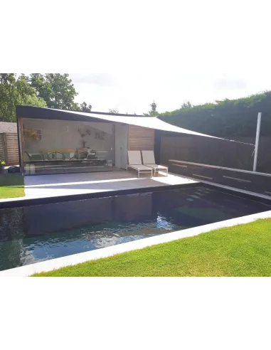 Тент-сетка КТУ 4х5х6,4 метра, тень 85%, бежевая