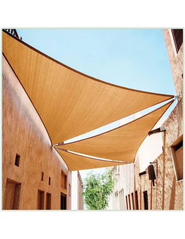 Тент-сетка КТУ 4х5х6,4 метра, тень 85%, бежевая