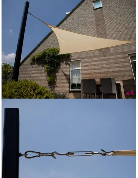 Тент-сетка КТУ 4х5х6,4 метра, тень 85%, бежевая