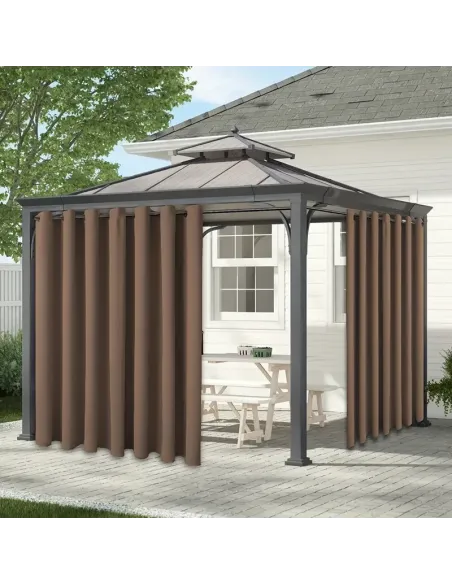 Вулична штора для тераси, веранди КТУ 2,4 х 1,45 метра, сіра