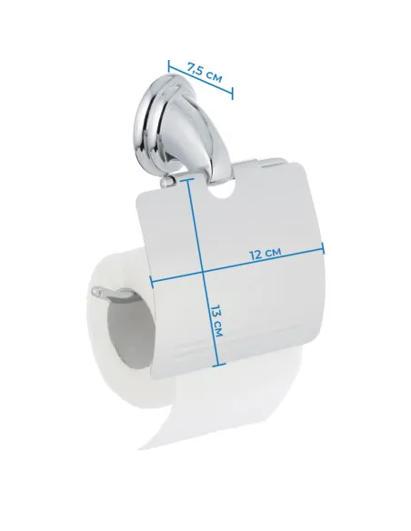 Держатель для туалетной бумаги Zerix LR1503 LL1493 настенный, с крышкой