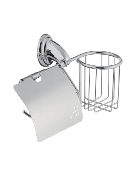 Тримач для туалетного паперу Zerix LR1503-1 LL1494 настінний, з кошиком