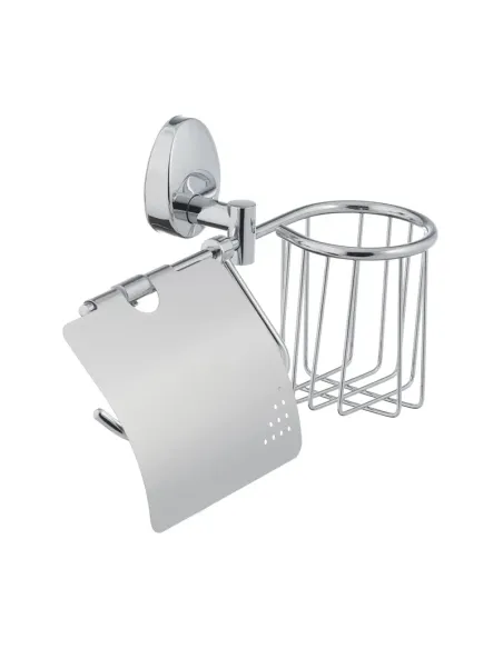 Тримач для туалетного паперу Zerix LR3303-1 LL1425 настінний, з кошиком