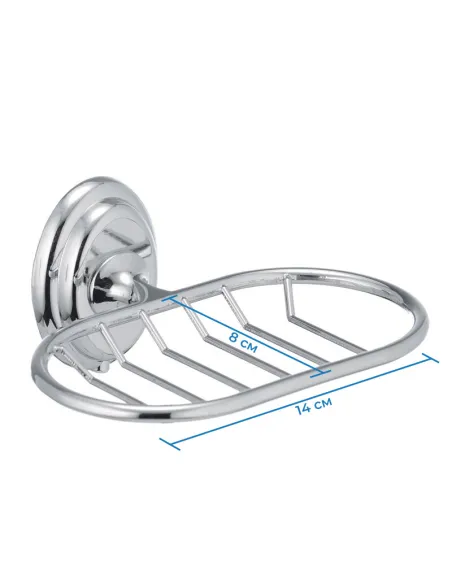 Мыльница Zerix LR1502-1 LL1492 настенная, решетка