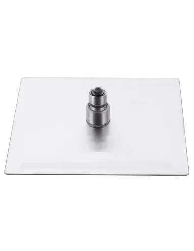 Лейка тропический душ Zerix SH-004 200х200 мм, нержавеющая сталь, квадратная