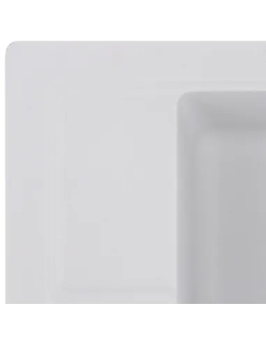 Мийка для кухні прямокутна Zerix ZS-4651S-01, 515x460x200 мм біла, з граніту