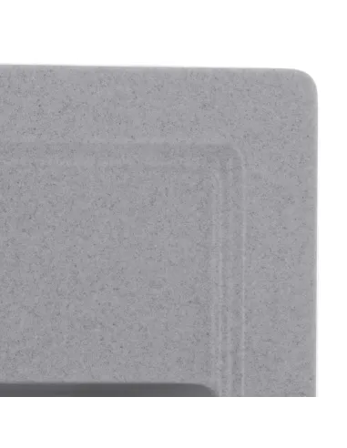 Мойка для кухни прямоугольная Zerix ZS-4651S-09, 515x460x200 мм серая, из гранита