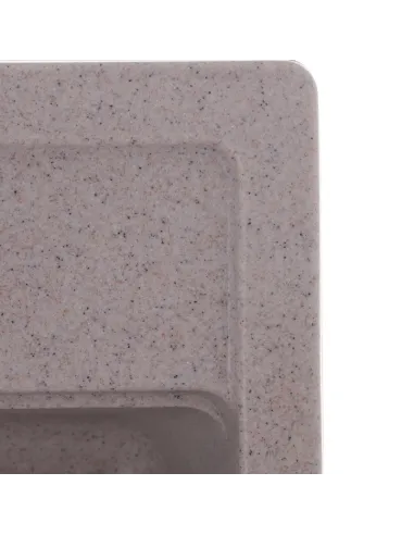 Мойка для кухни прямоугольная Zerix ZS-5751S-07, 565x500x200 мм мраморная, из гранита