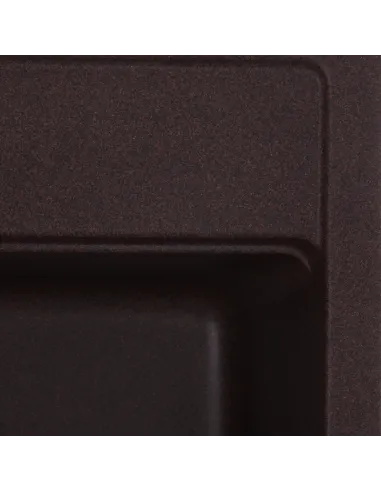 Мойка для кухни прямоугольная Zerix ZS-5751S-12, 565x500x200 мм коричневая, из гранита