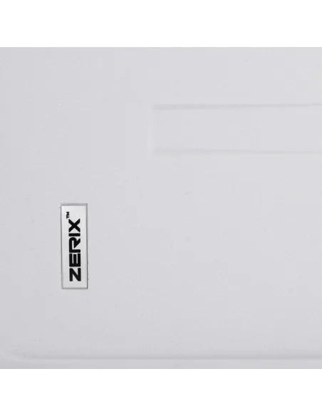 Мийка для кухні прямокутна Zerix ZS-6243S-01, 615x430x200 мм біла, з граніту