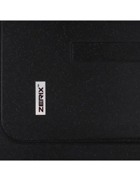Мийка для кухні прямокутна Zerix ZS-6243S-03, 615x430x200 мм чорна, з граніту
