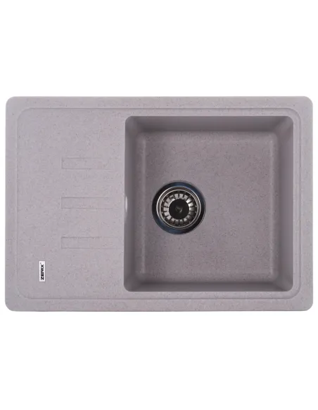 Мойка для кухни прямоугольная Zerix ZS-6243S-07, 615x430x200 мм мраморная, из гранита