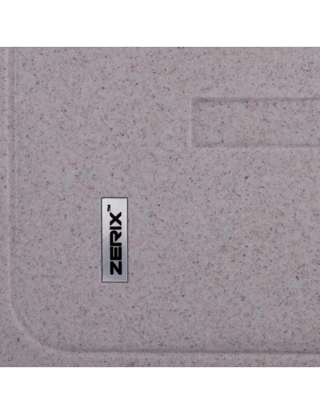 Мойка для кухни прямоугольная Zerix ZS-6243S-07, 615x430x200 мм мраморная, из гранита