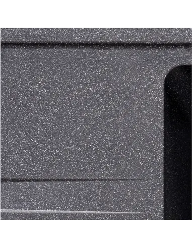 Мойка для кухни прямоугольная Zerix ZS-6243S-13, 615x430x200 мм графит, из гранита