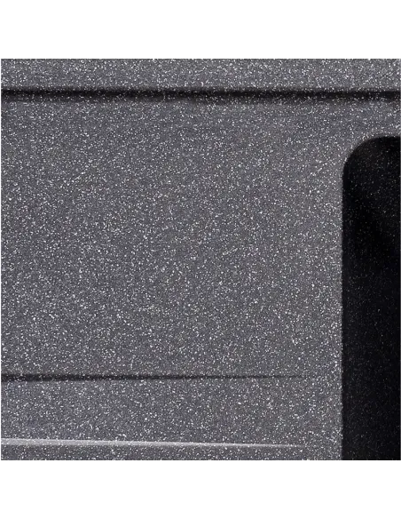 Мийка для кухні прямокутна Zerix ZS-6243S-13, 615x430x200 мм графіт, з граніту