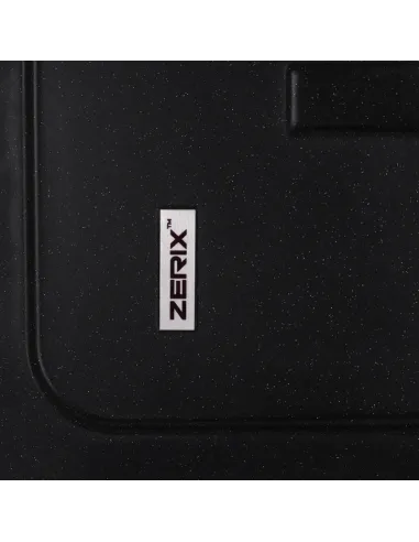 Мойка для кухни прямоугольная Zerix ZS-6243S-14, 615x430x200 мм черный металлик, из гранита