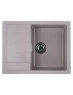 Мойка для кухни прямоугольная Zerix ZS-6550S-07, 645x495x200 мм мраморная, из гранита