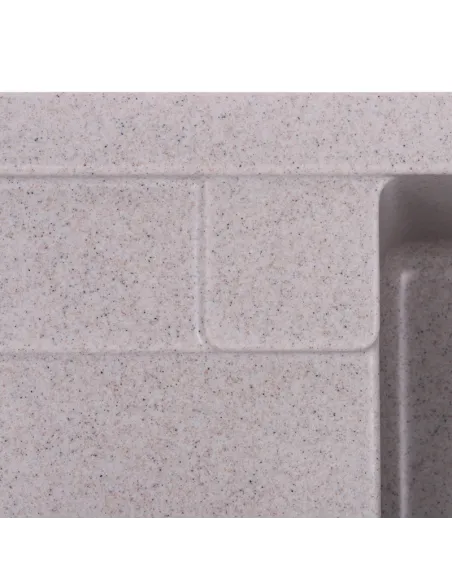 Мойка для кухни прямоугольная Zerix ZS-6550S-07, 645x495x200 мм мраморная, из гранита