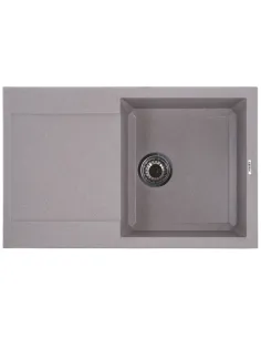 Мойка для кухни прямоугольная Zerix ZS-7950S-07, 780x495x200 мм бежевая, из гранита