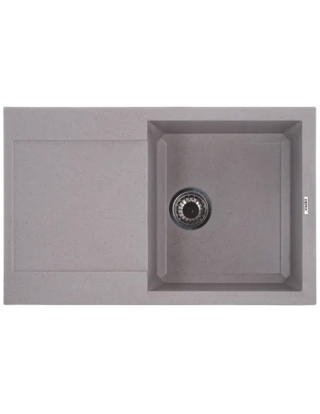 Мийка для кухні прямокутна Zerix ZS-7950S-07, 780x495x200 мм бежева, з граніту