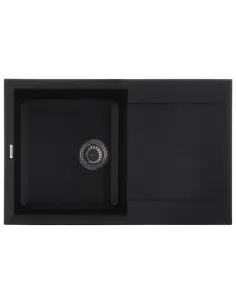 Мойка для кухни прямоугольная Zerix ZS-7950S-13, 780x495x200 мм графит, из гранита
