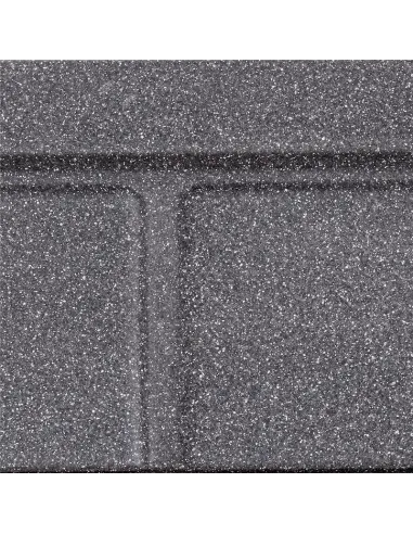 Мийка для кухні прямокутна Zerix ZS-4651S-13, 460x515x200 мм графіт, з граніту