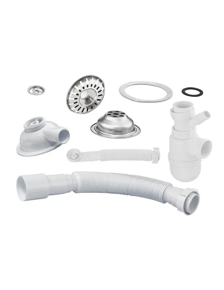 Мийка прямокутна для кухні Zerix ZS-6250S-01 White, 615x495x200 мм, з граніту