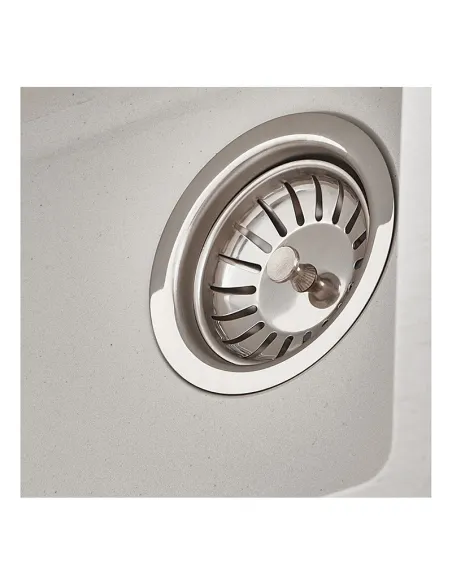 Мойка для кухни прямоугольная Zerix ZS-6250S-01 White, 615x495x200 мм, из гранита